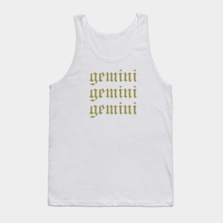 Sage Green Gemini Astrology Zodiac Tank Top